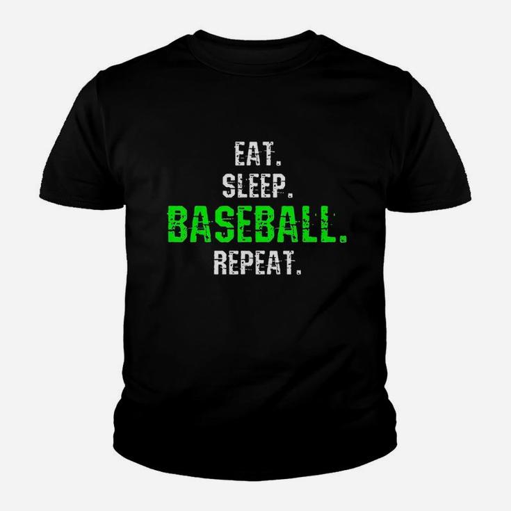 Baseball Eat Sleep Repeat Youth T-shirt