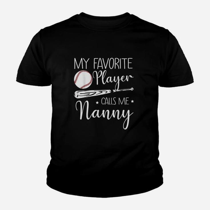 Baseball My Favorite Player Calls Me Youth T-shirt