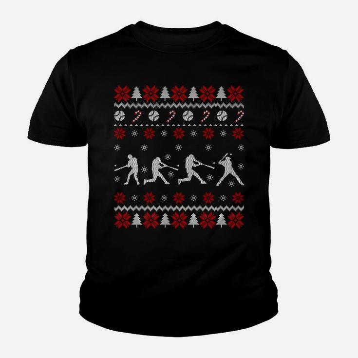 Baseball Players Ugly Christmas Sweater Xmas Gift Sweatshirt Youth T-shirt