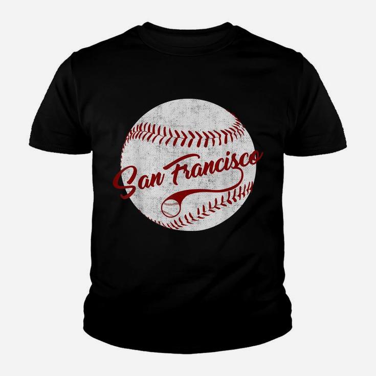 Baseball San Francisco Vintage Giant Ball, National Pastime Youth T-shirt