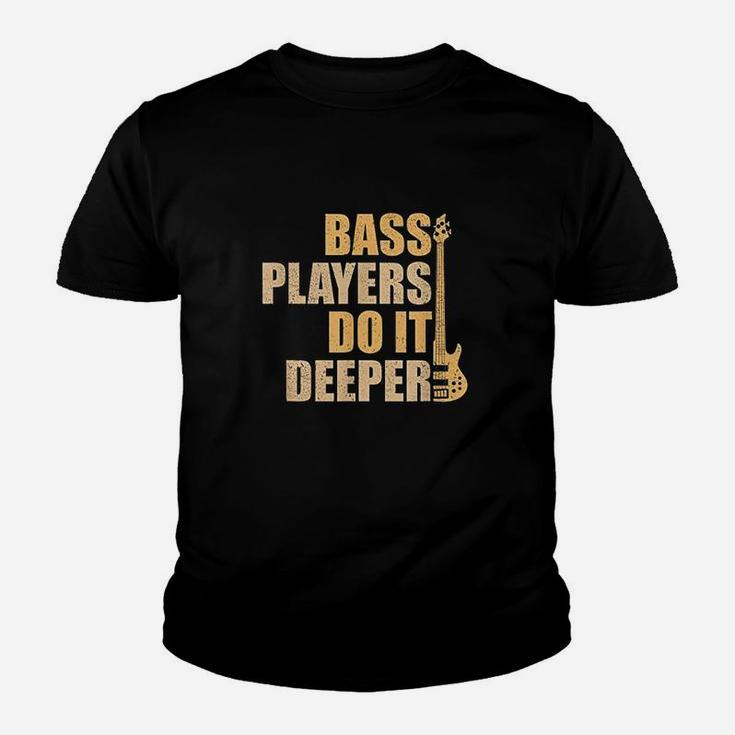 Bass Players Do It Deeper Youth T-shirt