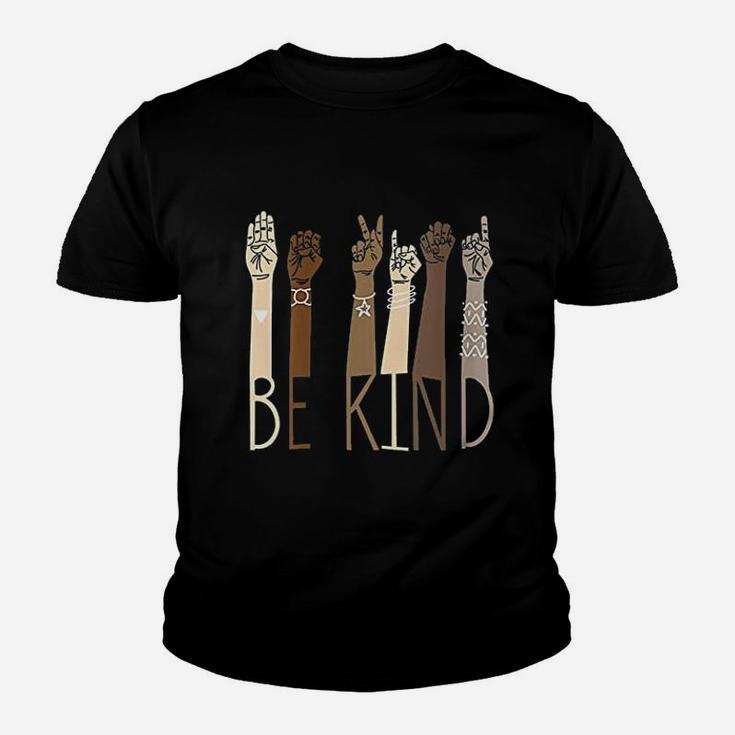 Be Kind Sign Language Hand Talking Youth T-shirt