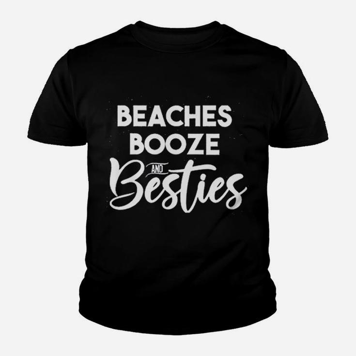 Beaches Booze And Besties Youth T-shirt