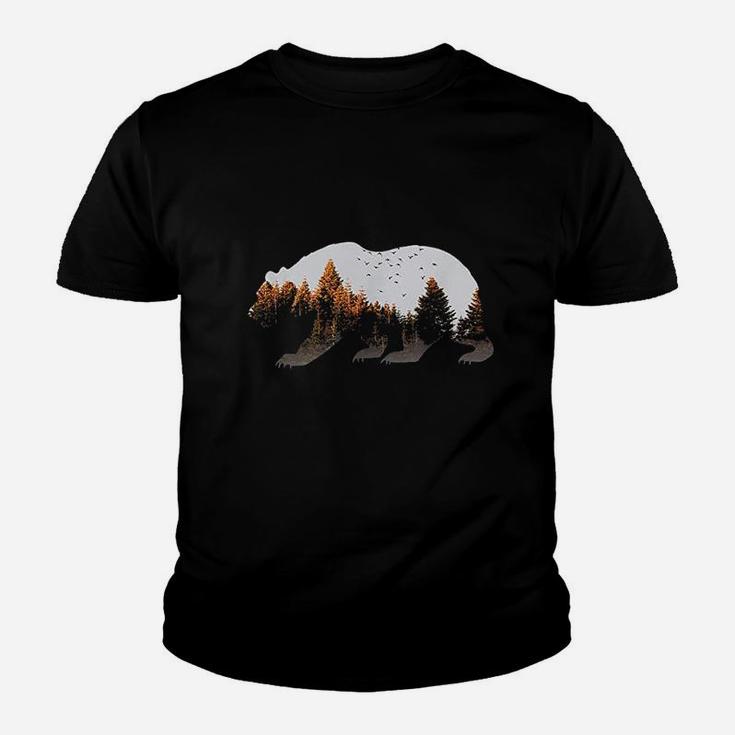 Bear Vintage National Park Bear Wildlife Mountains Youth T-shirt