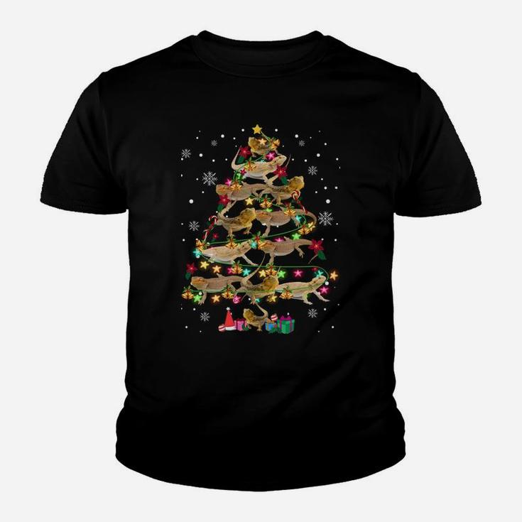 Bearded Dragon Christmas Tree Funny Reptile Lover Xmas Gifts Sweatshirt Youth T-shirt