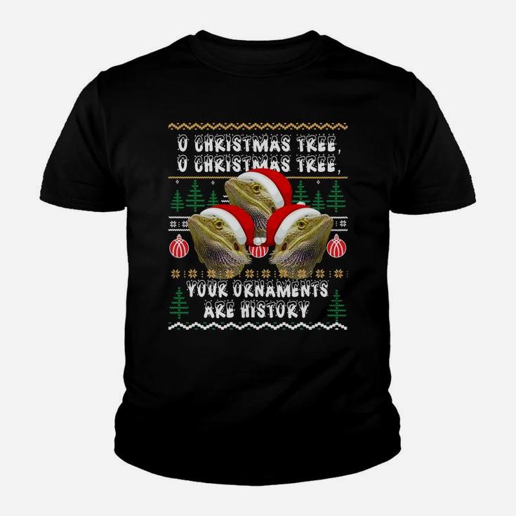 Bearded Dragon Ugly Christmas Tree Sweater Ornament Funny Sweatshirt Youth T-shirt
