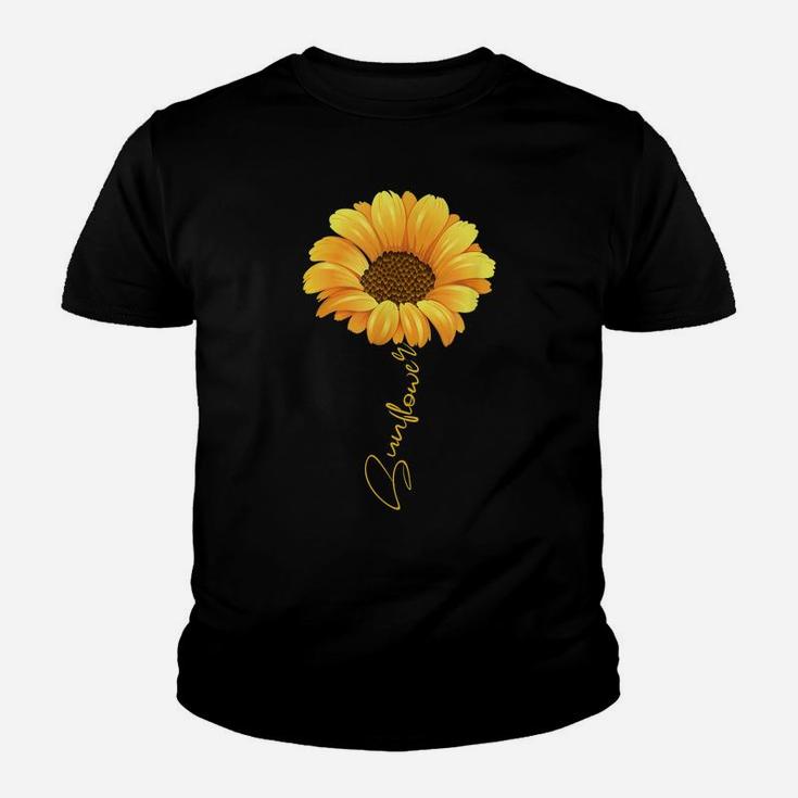 Beautiful Sunflower With Lettering Shirt For Women Youth T-shirt