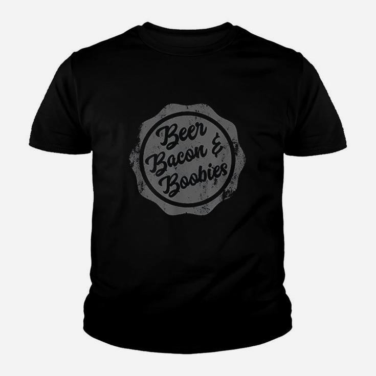 Beer Bacon  Boobie My Favorite Things Funny Youth T-shirt