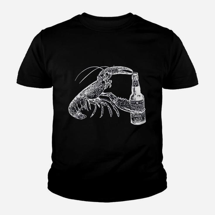 Beer Drinking Lobster Craft Beer Beach Vacation Gift Youth T-shirt