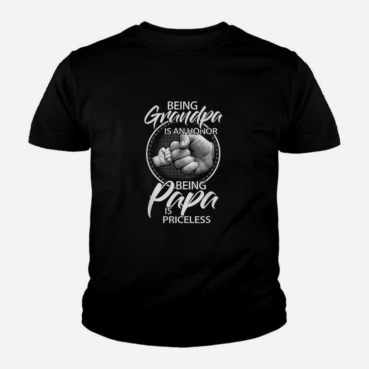 Being Grandpa Is An Honor Being Papa Is Priceless Youth T-shirt