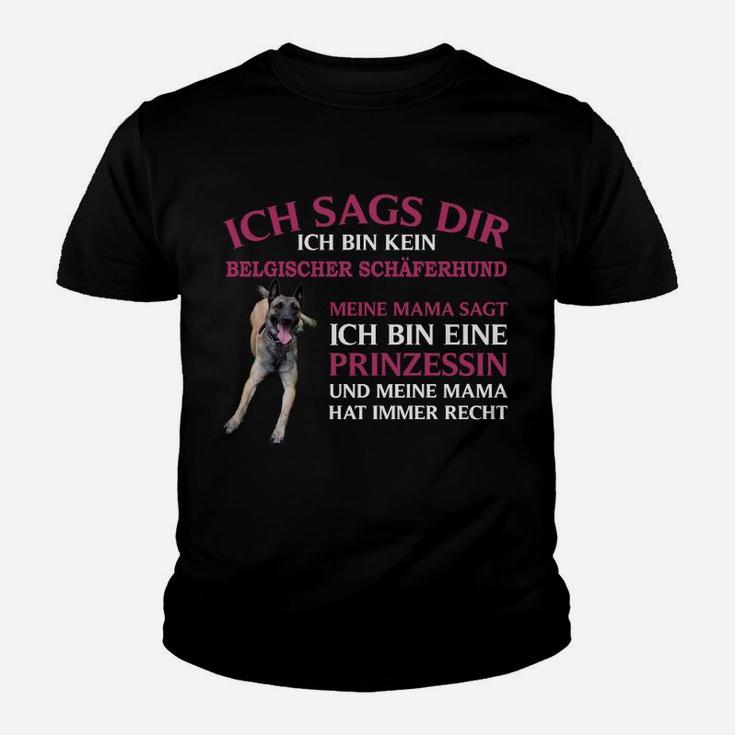 Belgischer Schäferhund Prinzessin Kinder T-Shirt
