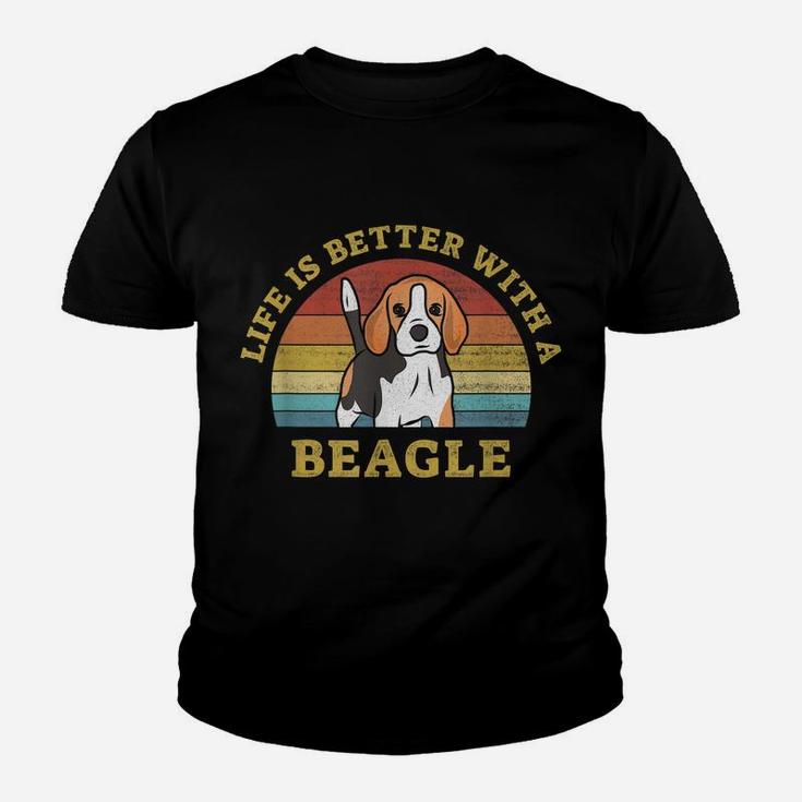 Best Beagle Retro Vintage Dog Design Puppy Lover Youth T-shirt