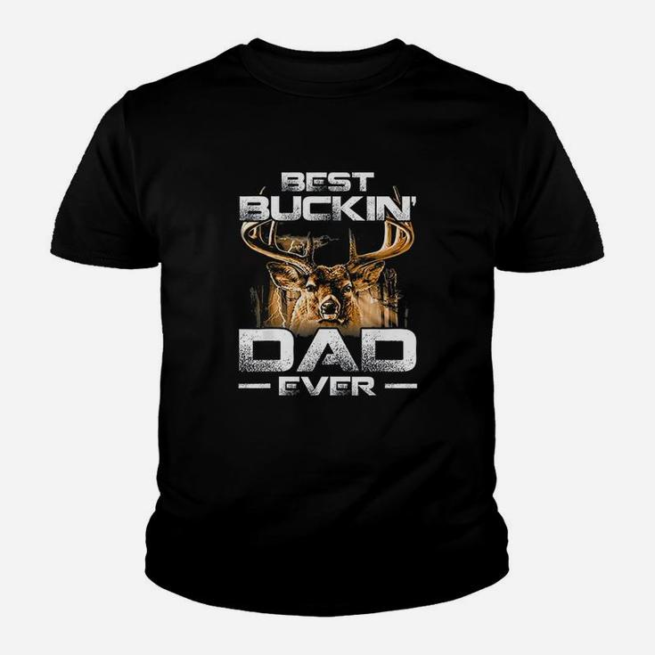 Best Buckin Dad Ever Deer Hunting Bucking Father Gift Youth T-shirt