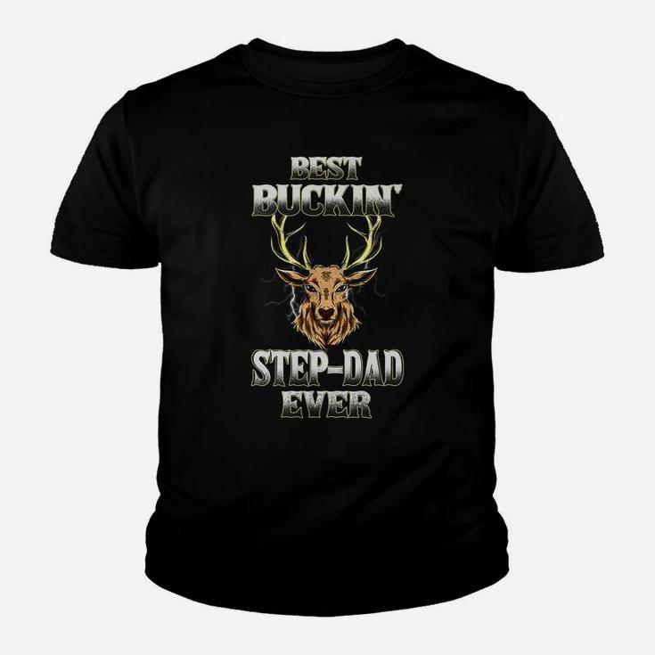 Best Buckin' Step-Dad Ever Deer Hunting Bucking Dad Grandpa Youth T-shirt
