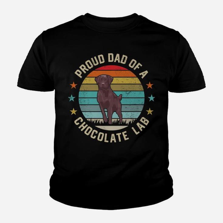 Best Chocolate Lab Dad Dog Lover Brown Labrador Retriever Youth T-shirt