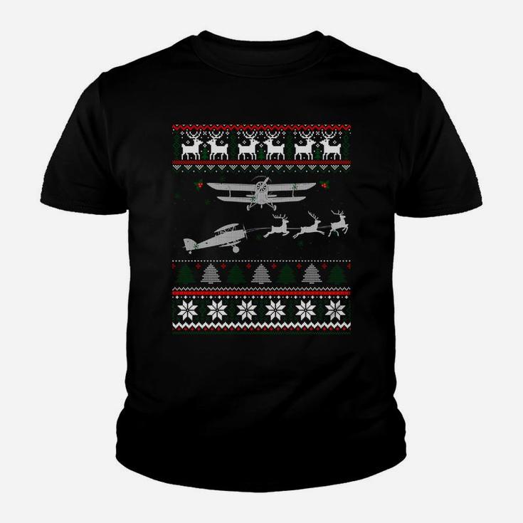 Best Christmas Thanksgiving Gift Pilots Aviation Ugly Sweatshirt Youth T-shirt