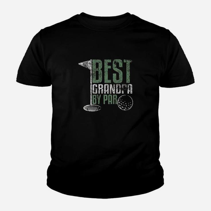 Best Grandpa By Par Fathers Day Distressed Youth T-shirt