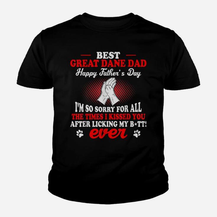 Best Great Dane Dog Dad Happy Father's Day Gift Youth T-shirt