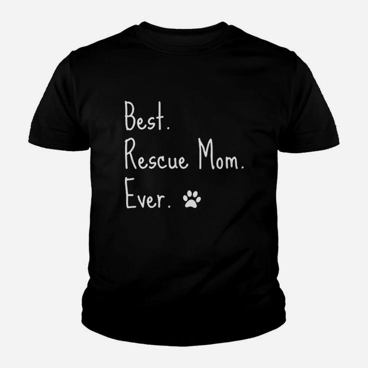 Best Mom Ever Paw Love Adopt Pet Youth T-shirt