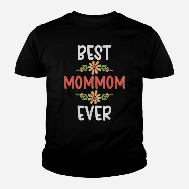 Best Mommom Ever Flower Floral Design Cute Mothers Day Youth T-shirt