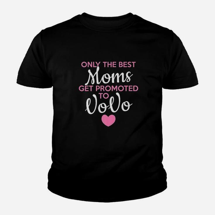 Best Moms Get Promoted To Vovo Grandma Youth T-shirt