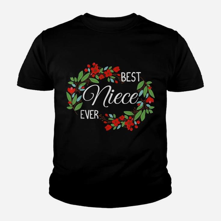 Best Niece Ever Appreciation Flowers Flower Lover Youth T-shirt