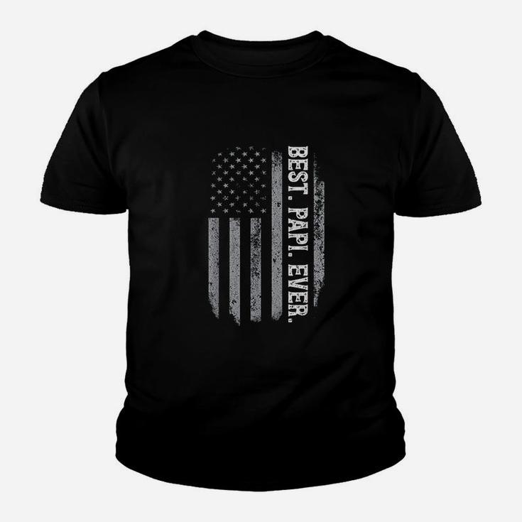 Best Papi Ever Vintage American Flag Youth T-shirt