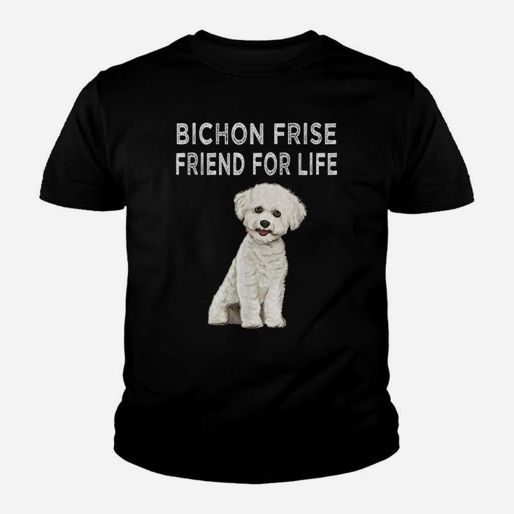 Bichons Frise Friend For Life Dog Friendship Youth T-shirt
