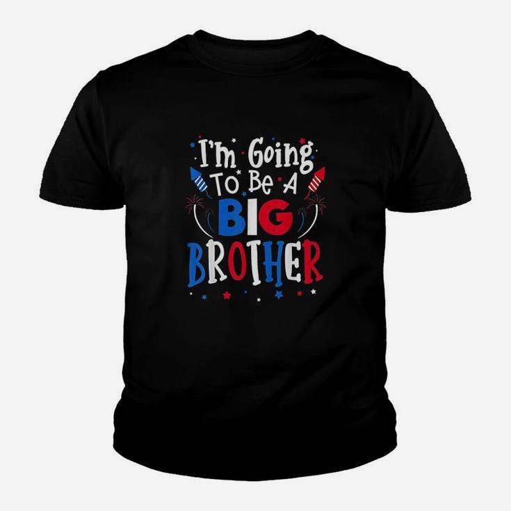 Big Brother Cute 4Th Of July Announcement Gift Youth T-shirt