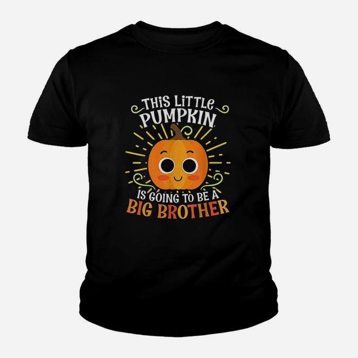 Big Brother Cute Thanksgiving Pumpkin Announcement Youth T-shirt