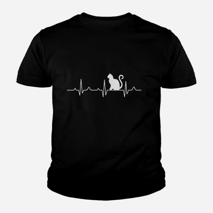 Big Cat Heartbeat Crazy Lady Love Youth T-shirt