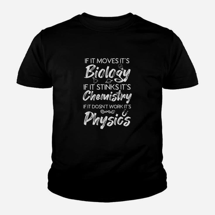Biology Chemistry Physics Funny Science Gifts Youth T-shirt