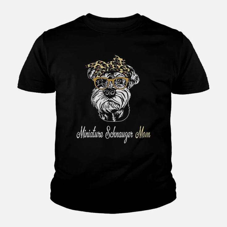 Birthday And Mothers Day Gift Miniature Schnauzer Mom Youth T-shirt