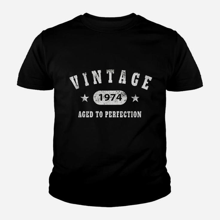 Birthday Gift  Vintage 1974 Aged To Perfection Youth T-shirt