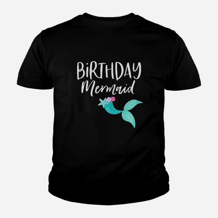 Birthday Mermaid Birthday Party  Girl Mama Squad Mom Youth T-shirt
