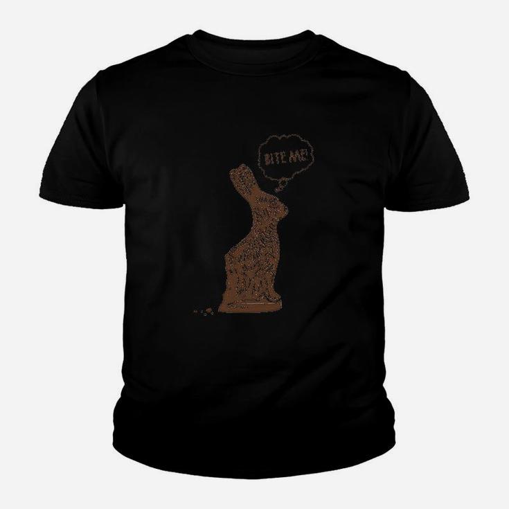Bite Me Chocolate Easter Bunny Youth T-shirt