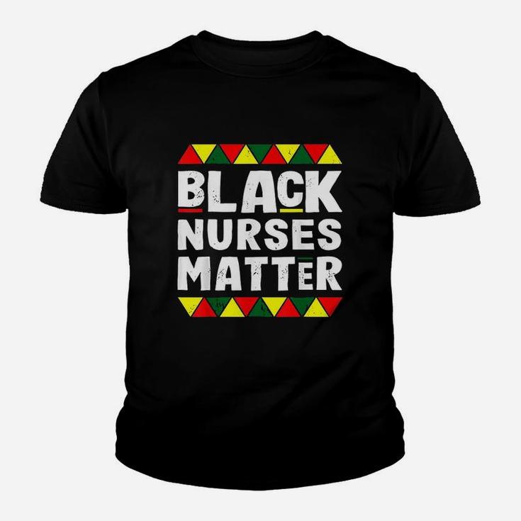 Black Nurses Matter Black History Month Africa Pride Youth T-shirt