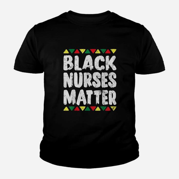 Black Nurses Matter History Month African American Youth T-shirt