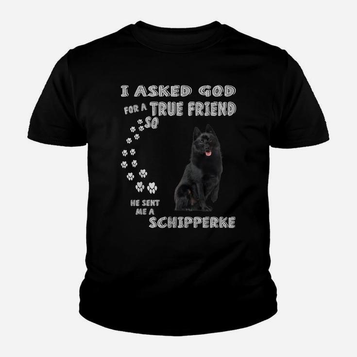 Black Sheepdog Dog Quote Mom Dad Costume, Cute Schipperke Youth T-shirt