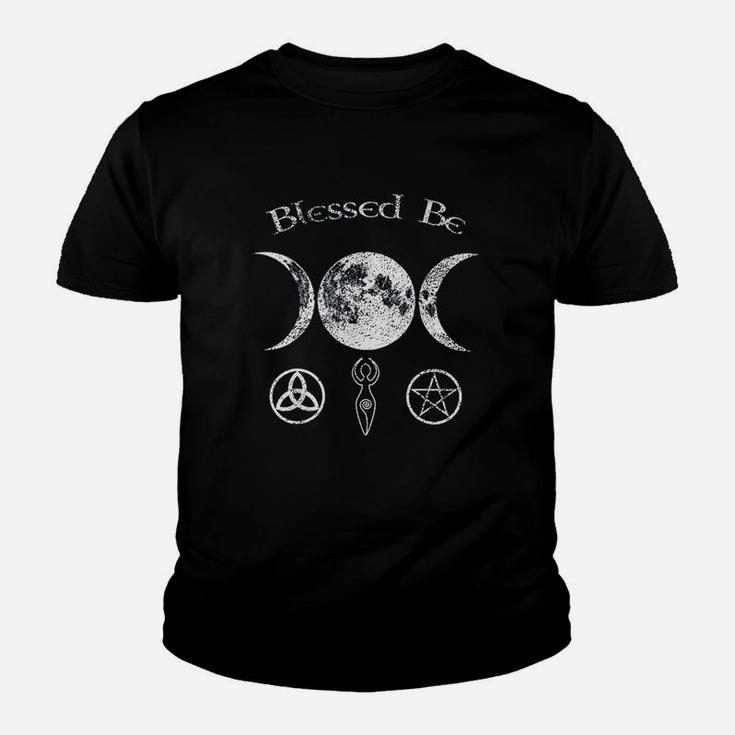 Blessed Be Triple Moon Youth T-shirt