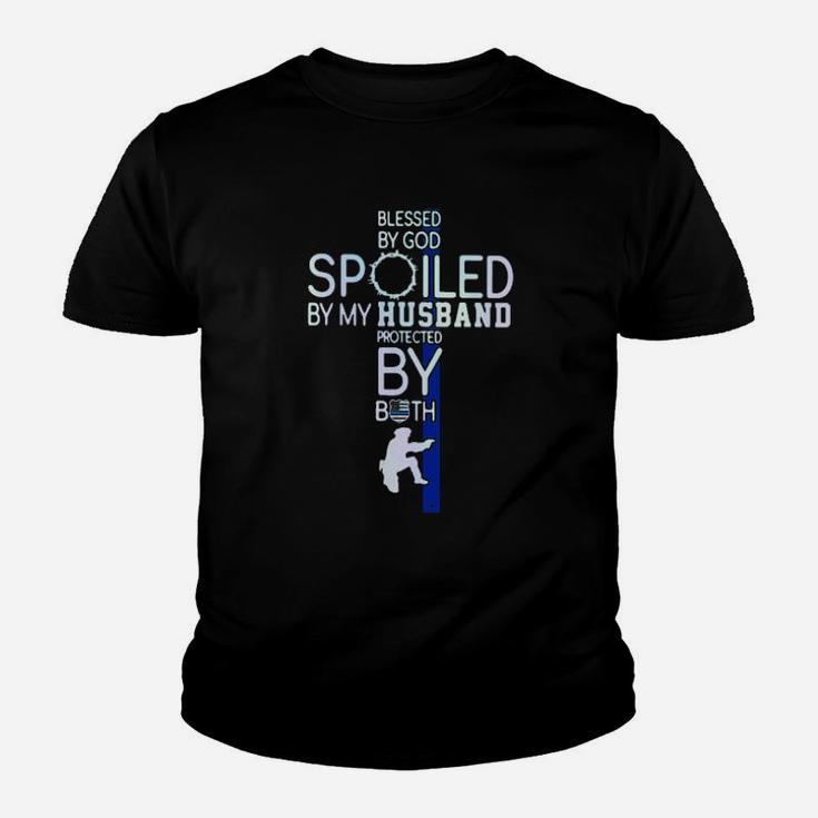 Blessed By God Spoiled By My Husband Youth T-shirt