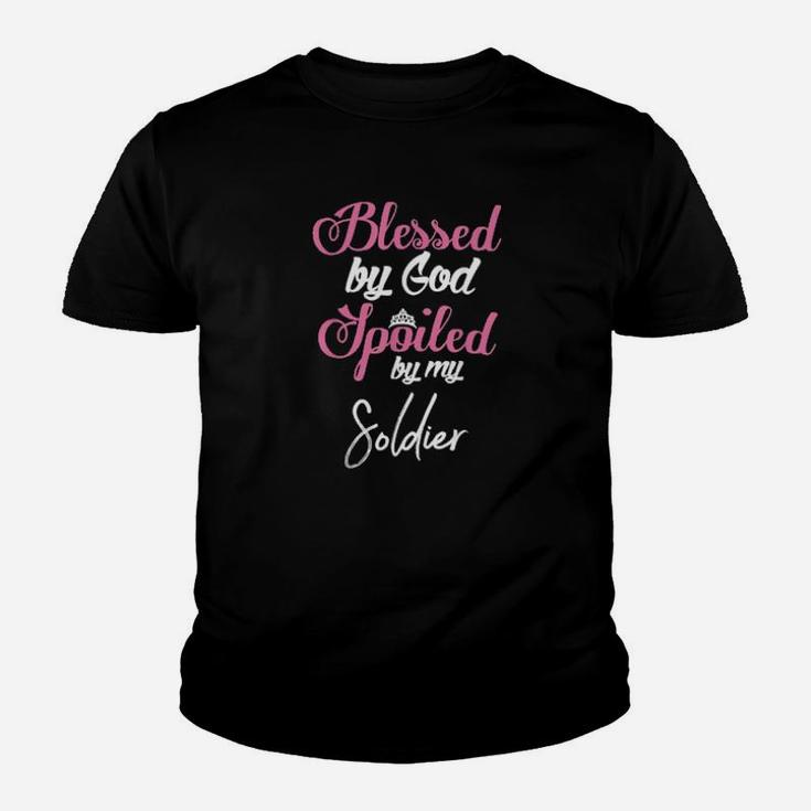 Blessed By God Spoiled By My Soldier Youth T-shirt