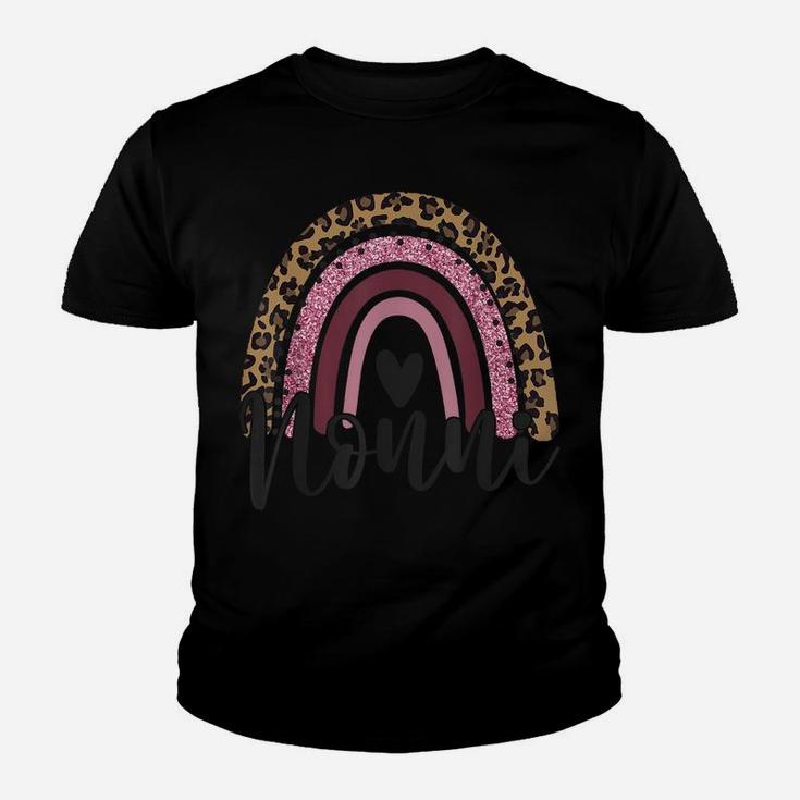 Blessed Nonni Funny Leopard Boho Cute Rainbow Youth T-shirt