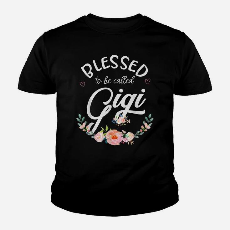 Blessed To Be Called Gigi Shirt For Women Flower Floral Youth T-shirt