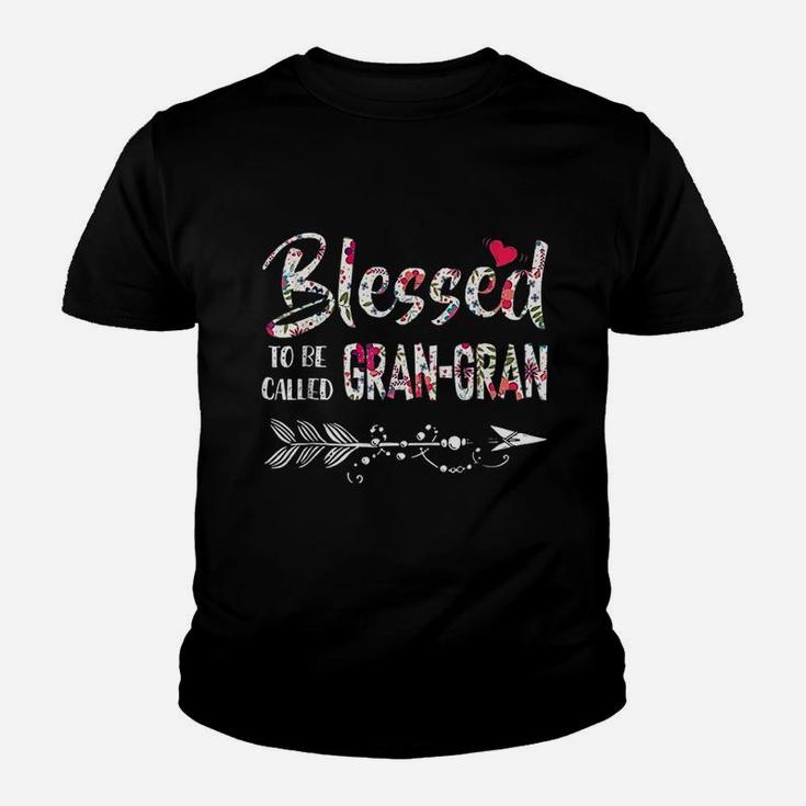 Blessed To Be Called Gran Gran Floral Gran Gran Youth T-shirt