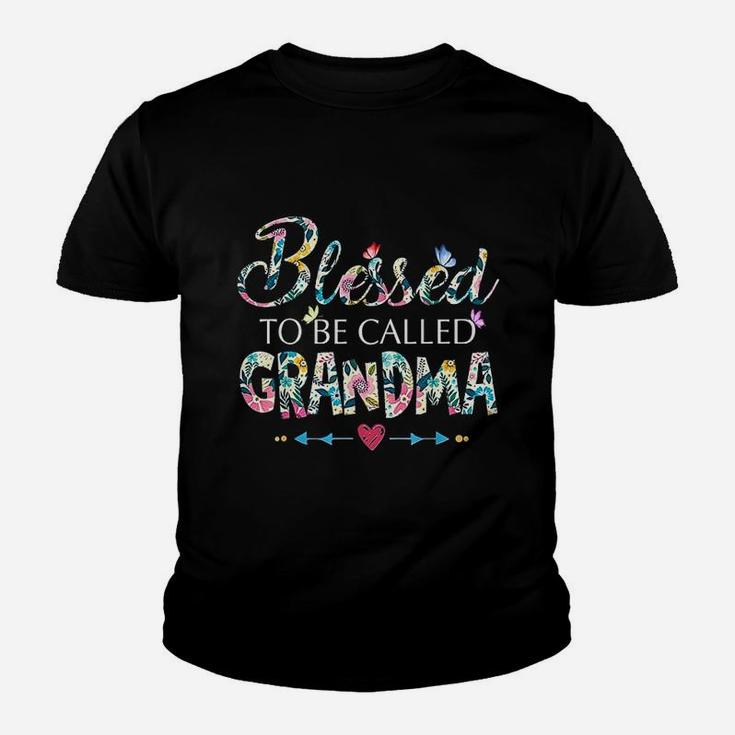 Blessed To Be Called Grandma Flower Youth T-shirt