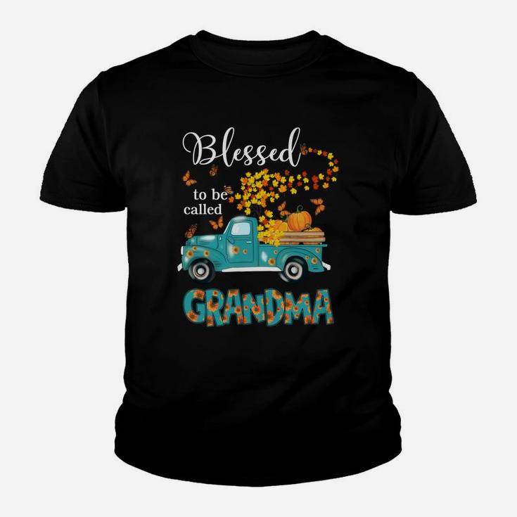 Blessed To Be Called Grandma Shirt Love Flower Truck Sweatshirt Youth T-shirt
