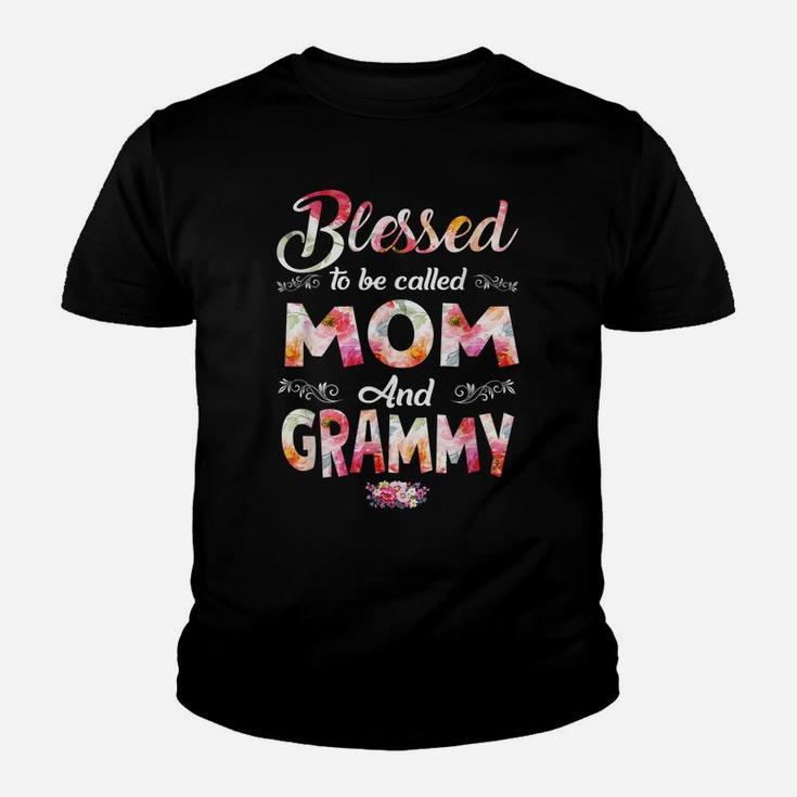 Blessed To Be Called Mom And Grammy Flower Mother's Day Youth T-shirt