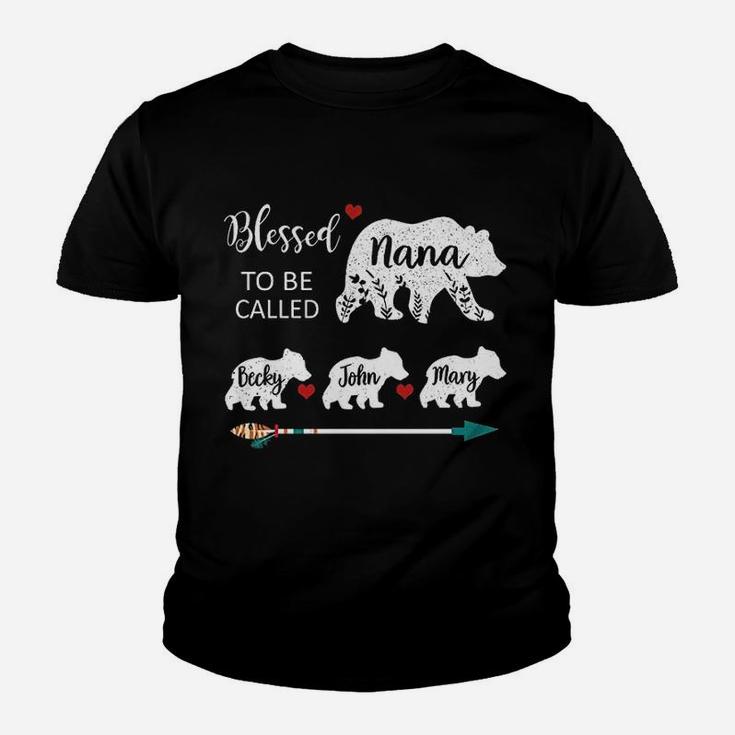 Blessed To Be Called Nana Bear Youth T-shirt