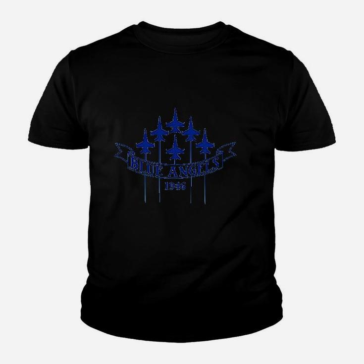 Blue  Fighter Planes Youth T-shirt